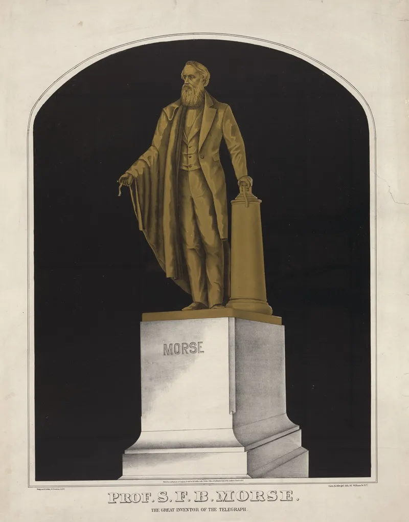 Samuel Finley Breese Morse The Great Inventor Of The Telegraph Wall Art by G. Schlegel - High-Resolution Digital Print
