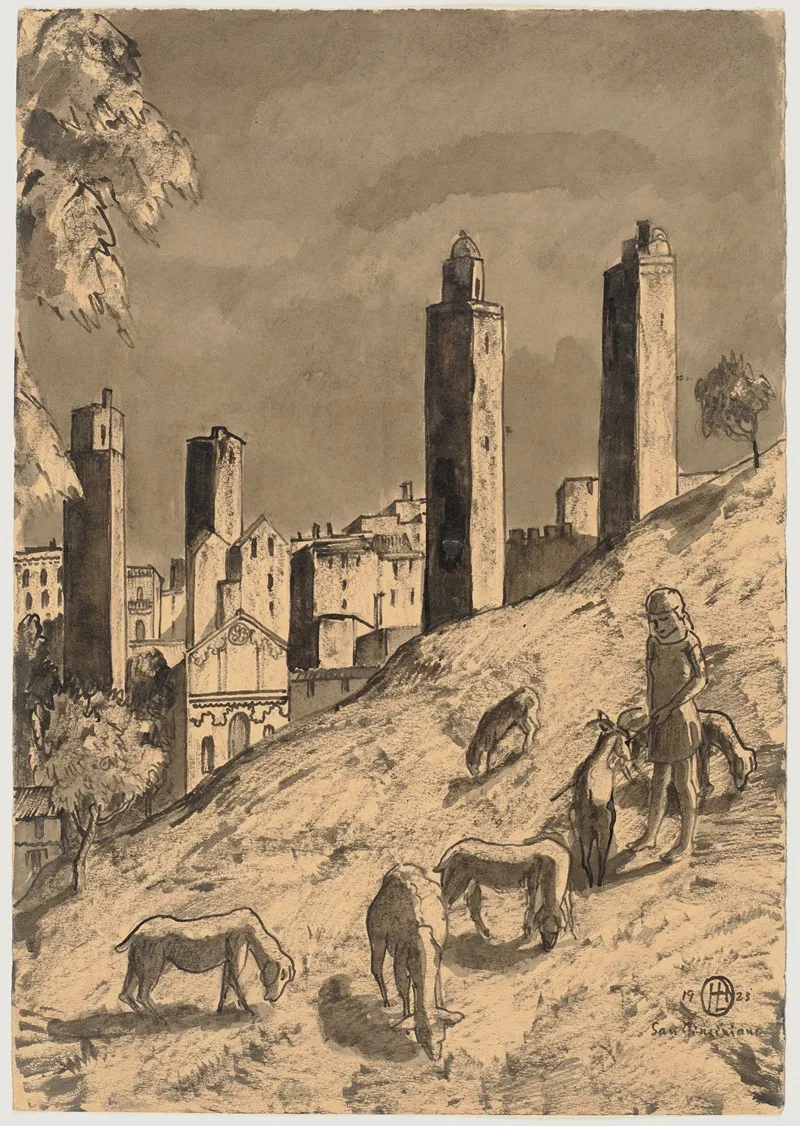 San Gimignano 4 Wall Art by Hermann Lismann - High-Resolution Digital Print