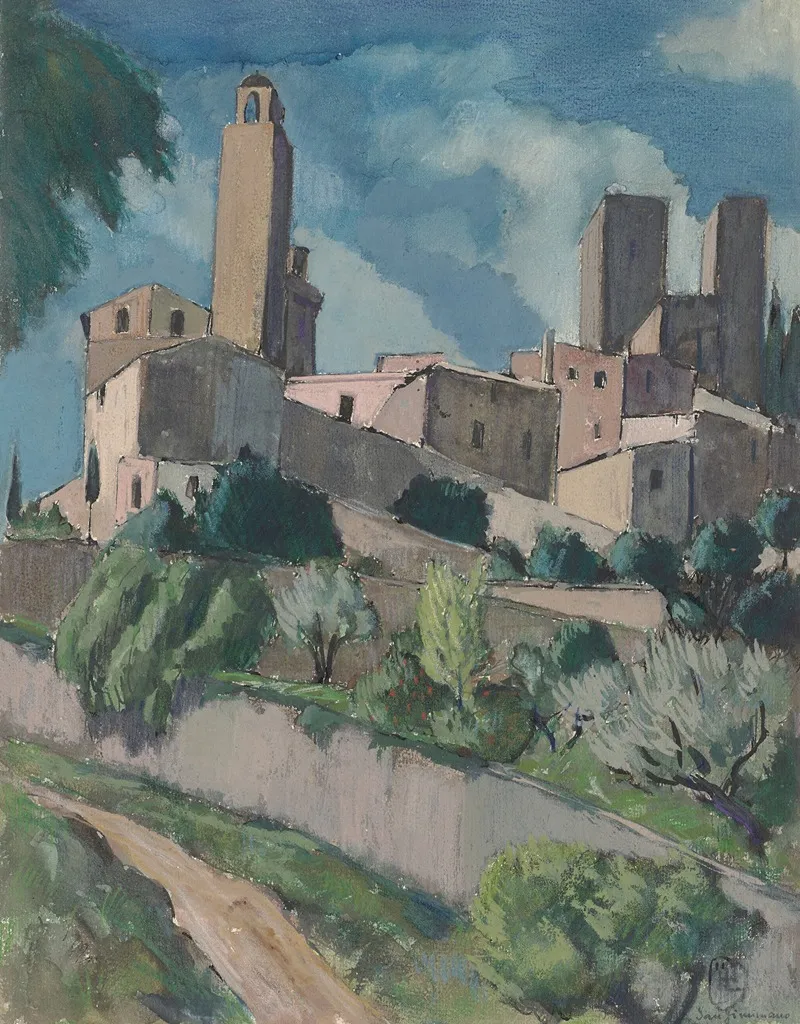San Gimignano 5 Wall Art by Hermann Lismann - High-Resolution Digital Print