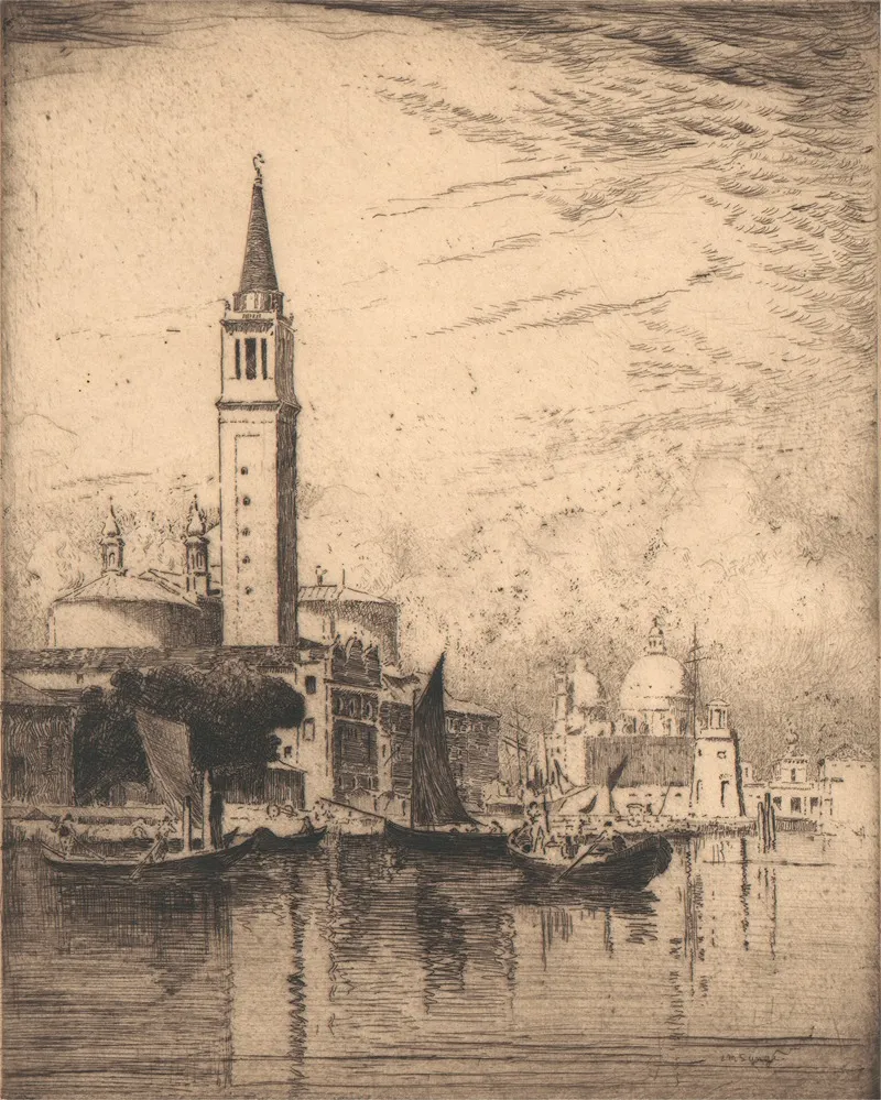 San Giorgio Maggiore And The Salute Venice