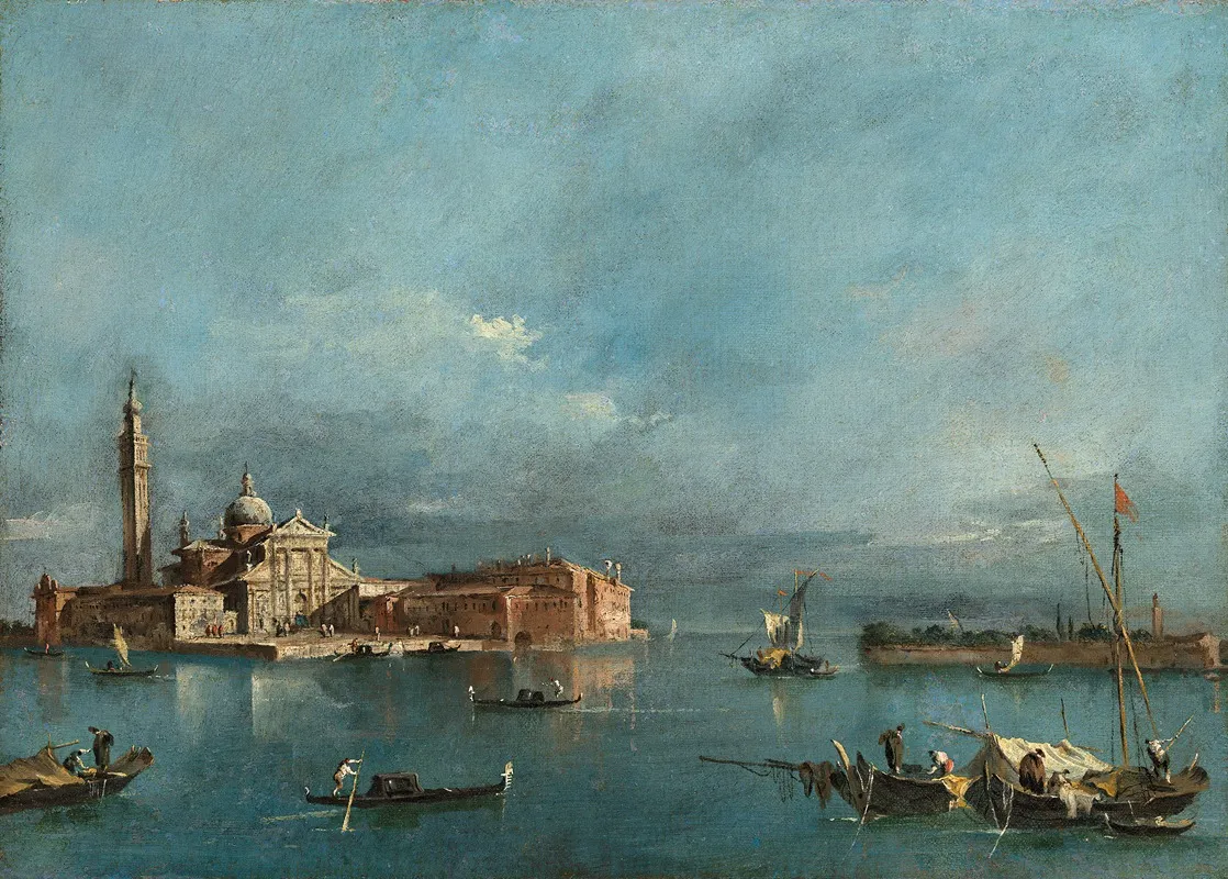 San Giorgio Maggiore With The Punta Del Giudecca Wall Art by Francesco Guardi - High-Resolution Digital Print