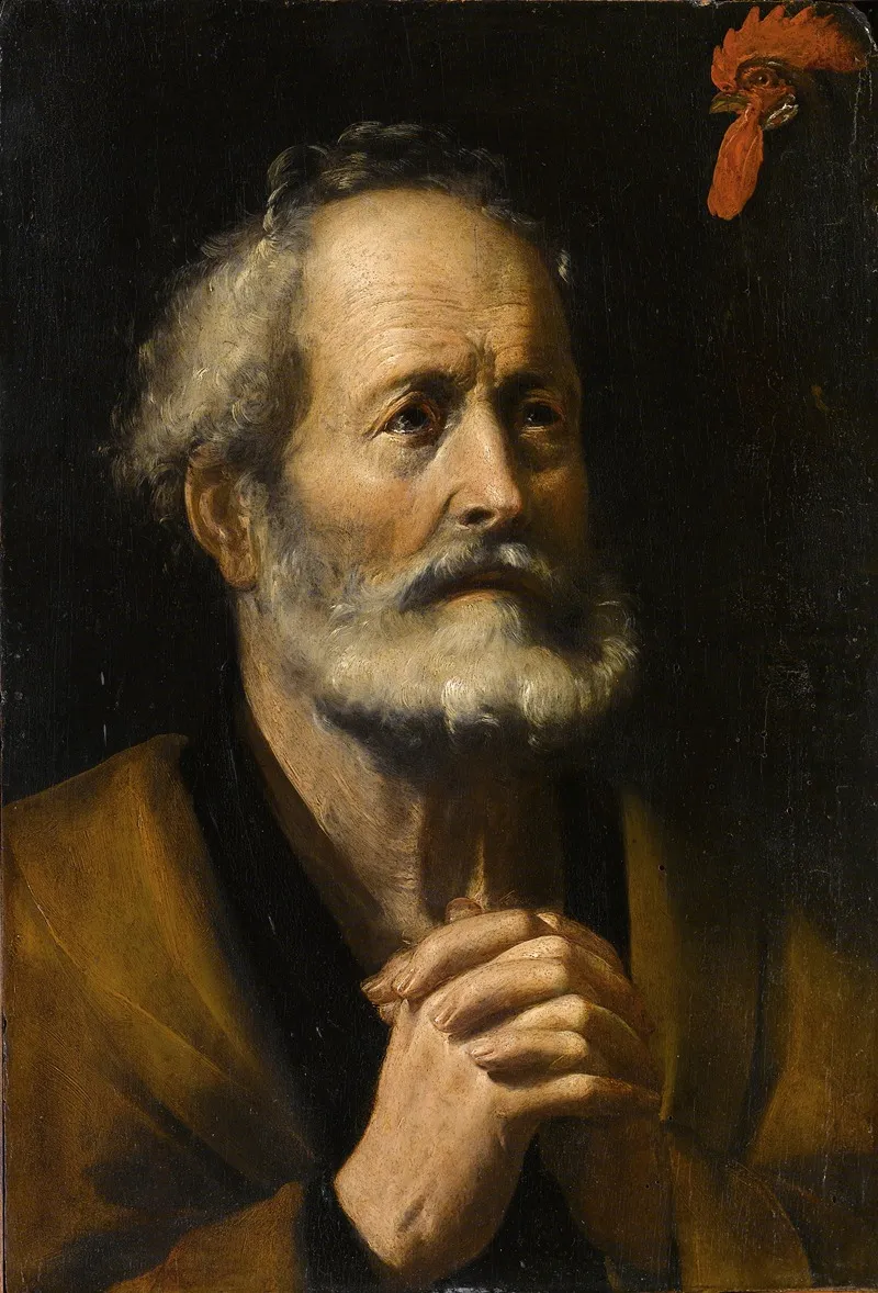 San Pietro E Il Gallo Wall Art by Giuseppe Vermiglio - High-Resolution Digital Print