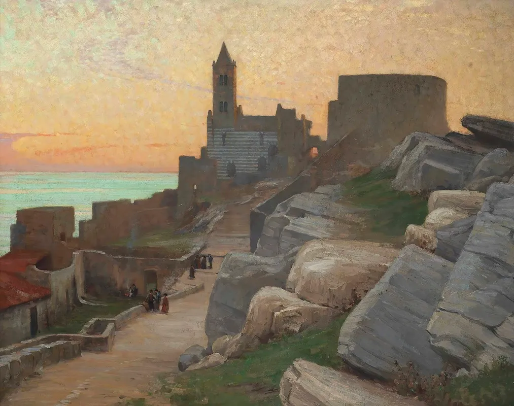 San Pietro Portovenere Tuscany Wall Art by Alexander Mann - High-Resolution Digital Print