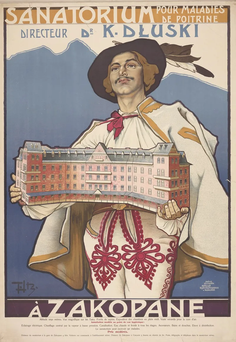 Sanatorium Pour Maladies De Poitrine Directeur Dr K Dluski Sanatorium Of Pulmonary Diseases
