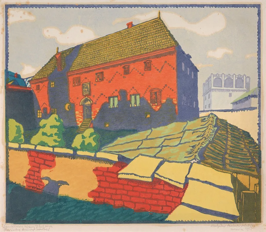 Sandomierz Dom Dlugosza Wall Art by Władysław Bielecki - High-Resolution Digital Print