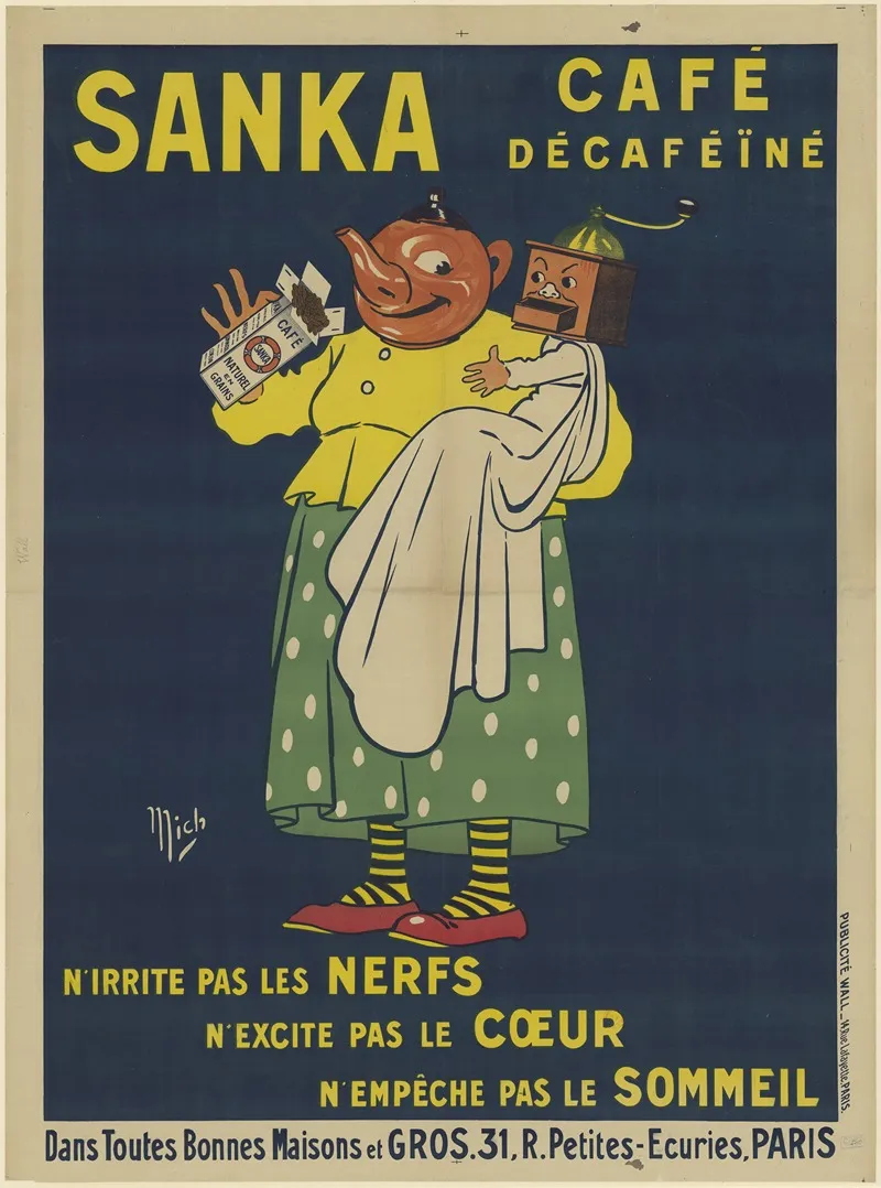 Sanka Cafe Decafeine Nirrite Pas Les Nerfs Nexcite Pas Le Coeur Nempeche Pas Le Sommeil