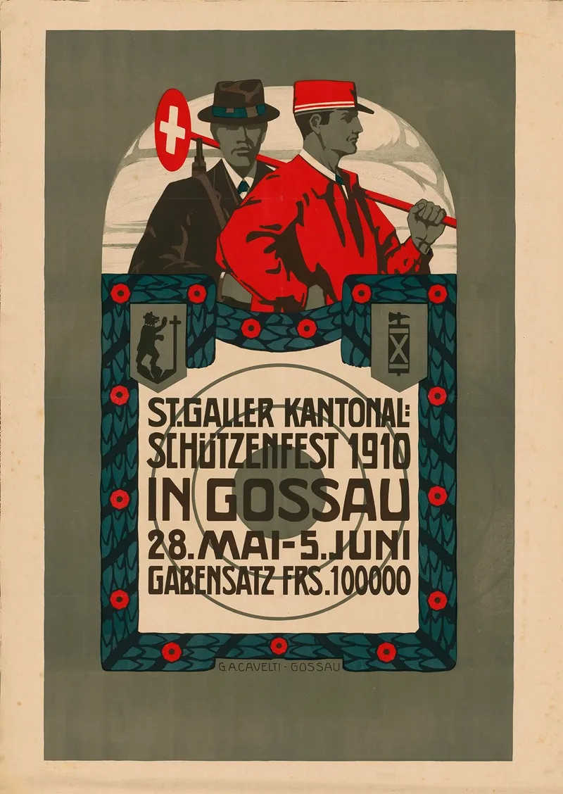 Sankt Galler Kantonal Schutzenfest 1910 Wall Art by Anonymous - High-Resolution Digital Print