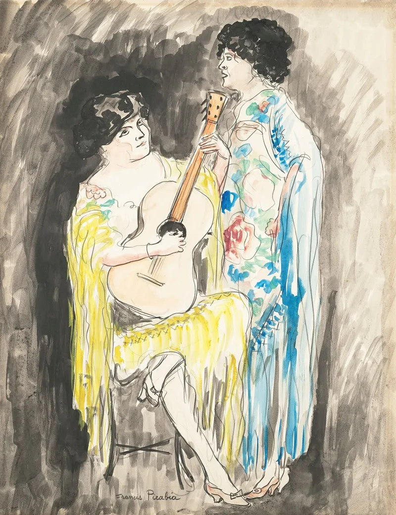 Sans Titre Espagnoles Wall Art by Francis Picabia - High-Resolution Digital Print