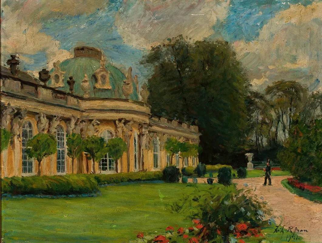 Sanssouci Palace In Potsdam Wall Art by Fritz Rhein - High-Resolution Digital Print