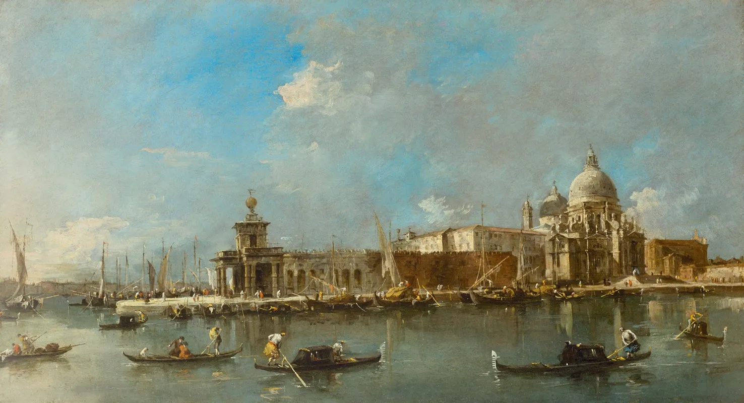 Santa Maria Della Salute And The Dogana Venice Wall Art by Francesco Guardi - High-Resolution Digital Print