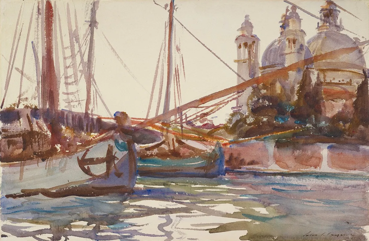 Santa Maria Della Salute Venice 9 Wall Art by John Singer Sargent - High-Resolution Digital Print