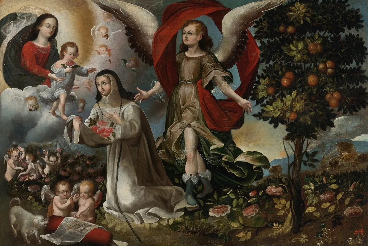 Santa Rosa De Lima Wall Art by Cuzco School - High-Resolution Digital Print