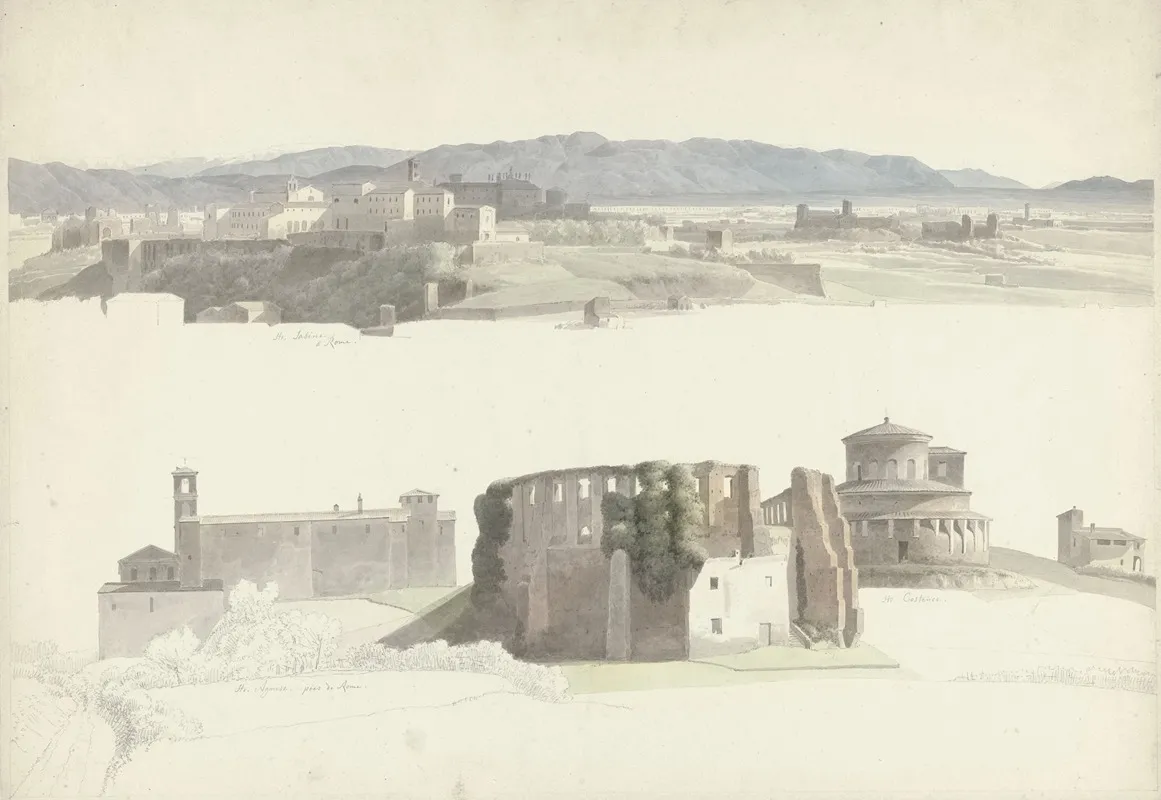 Santa Sabina On The Aventine Hill And Santagnese Fuori Le Mura And Santa Costanza In Rome