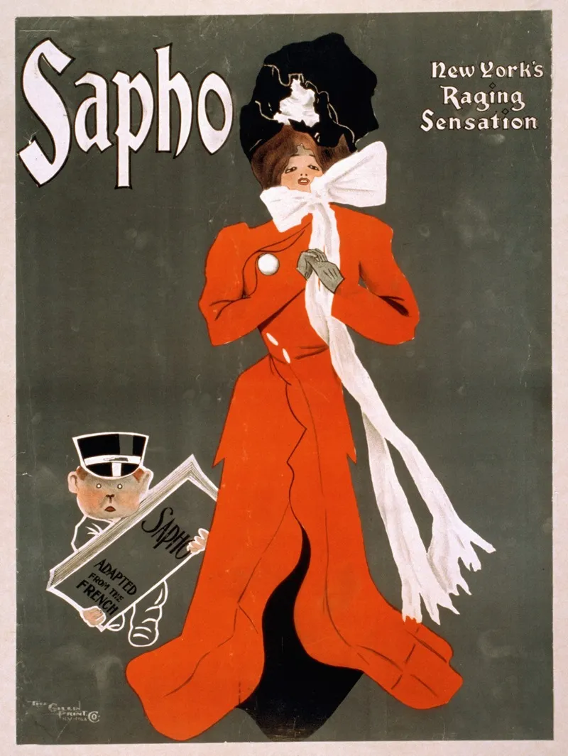 Sapho New Yorks Raging Sensation Wall Art by Anonymous - High-Resolution Digital Print