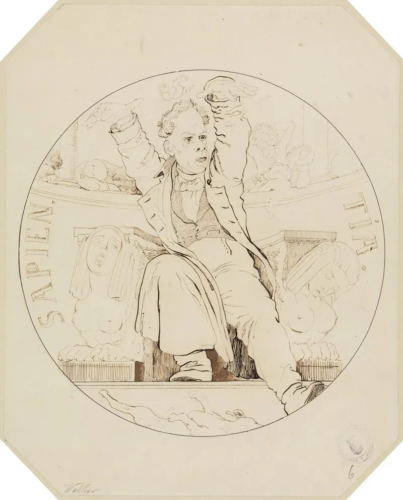 Sapientia Karikatur Auf Karl Theodor Welcker