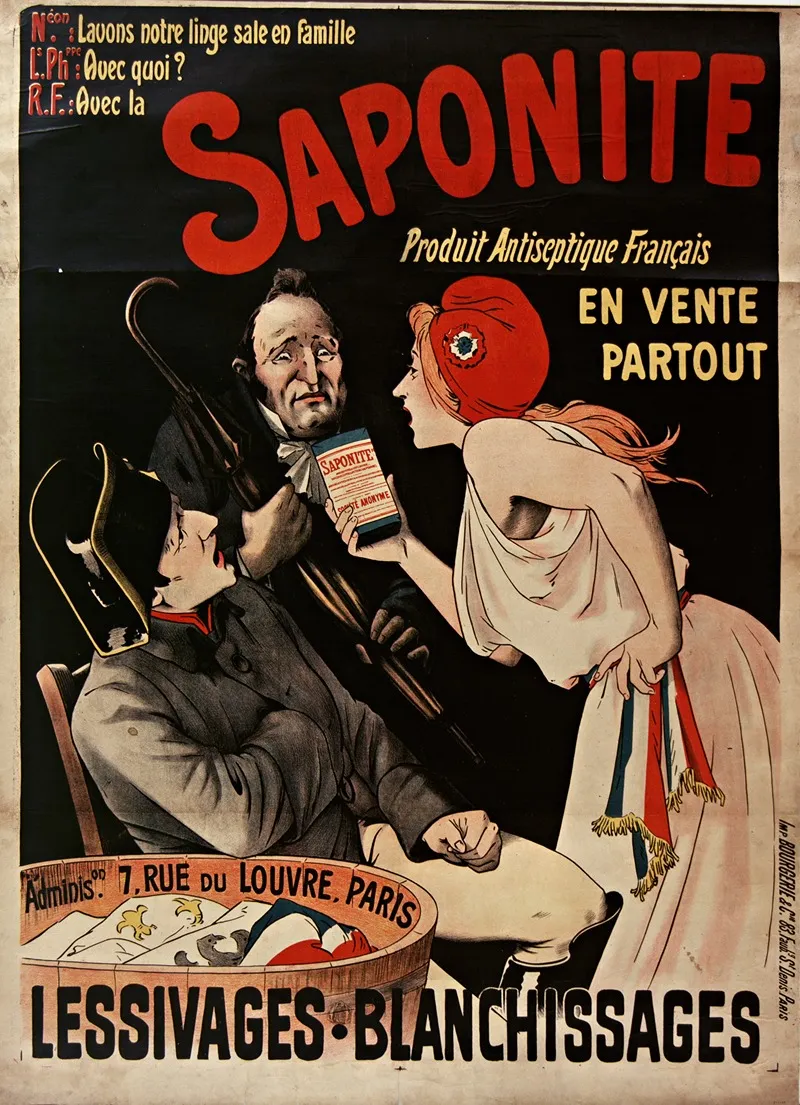 Saponite Produit Antiseptique Francais Wall Art by Anonymous - High-Resolution Digital Print
