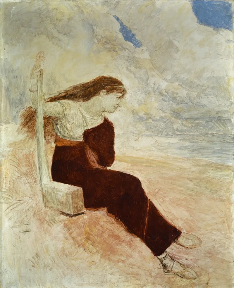 Sappho Calypso Wall Art by Arnold Böcklin - High-Resolution Digital Print