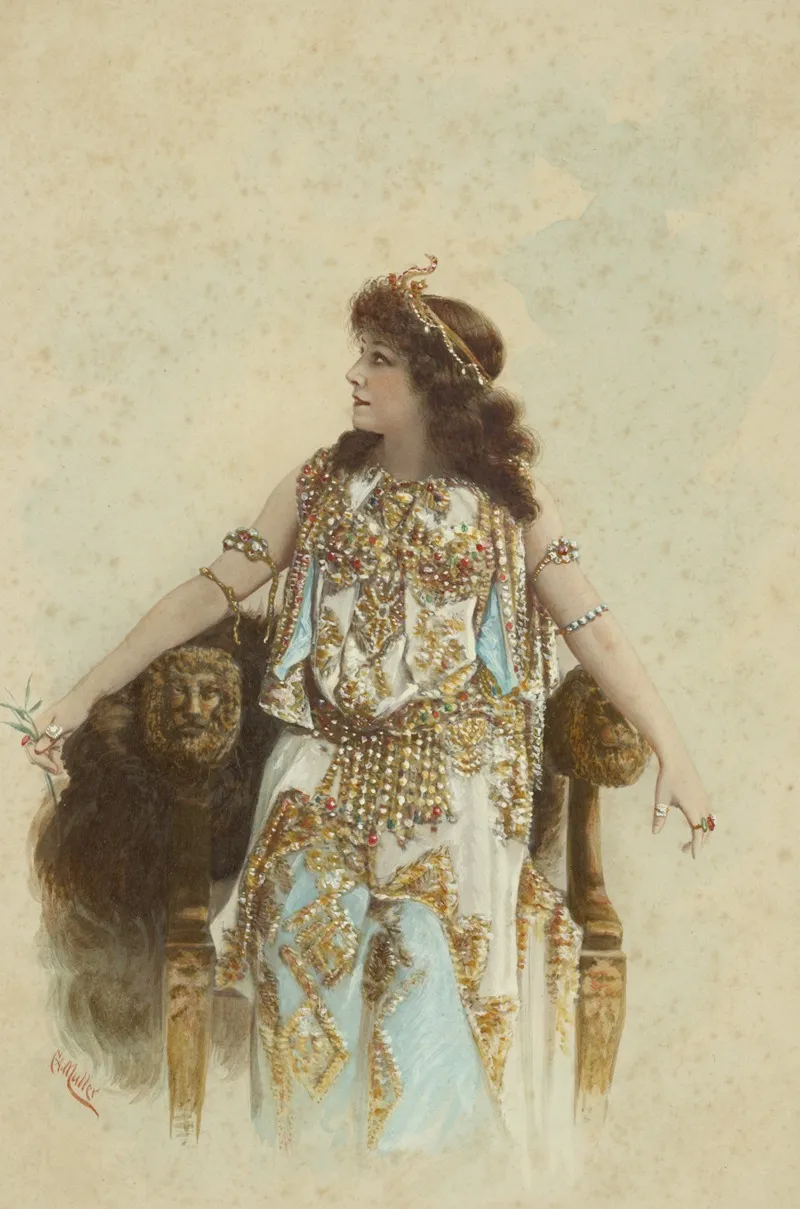 Sarah Bernhardt 9 Wall Art by Conrad A. Müller - High-Resolution Digital Print