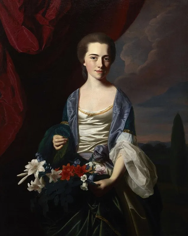 Sarah Sherburne Langdon Wall Art by John Singleton Copley - High-Resolution Digital Print