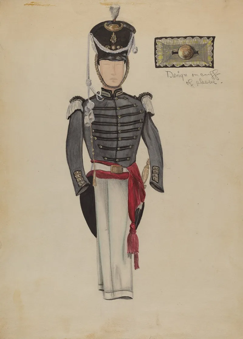 Sargents Dress Uniform Wall Art by Jean Gordon - High-Resolution Digital Print