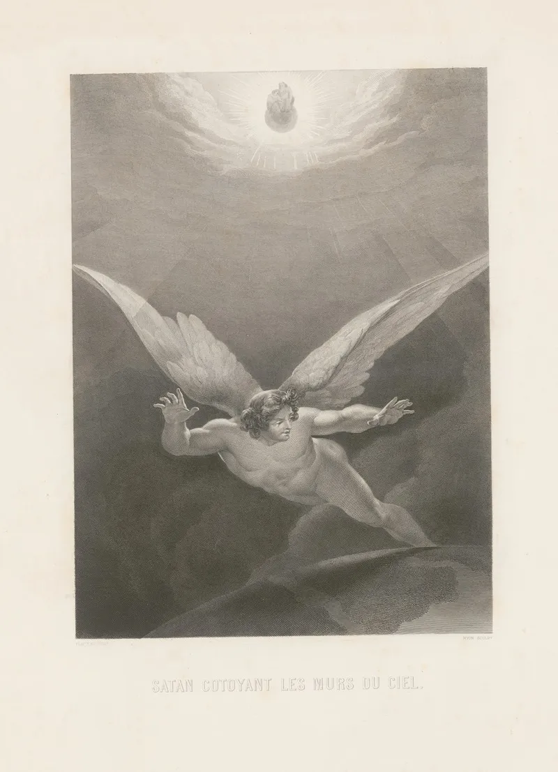 Satan Cotoyant Les Murs Du Ceil Wall Art by Alphonse de Lamartine - High-Resolution Digital Print
