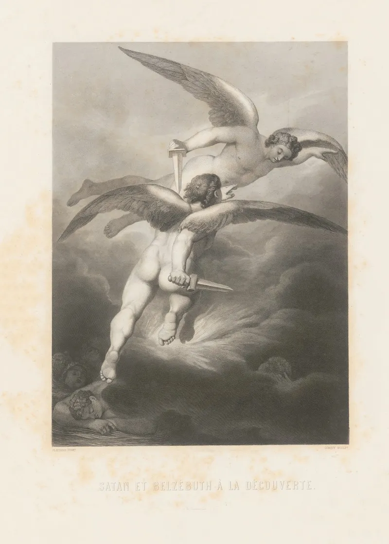 Satan Et Belzebuth A La Decouverte Wall Art by Alphonse de Lamartine - High-Resolution Digital Print