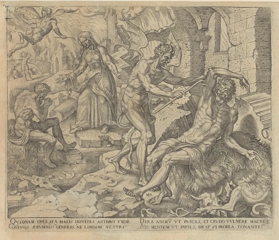 Satan Smiting Job With Boils