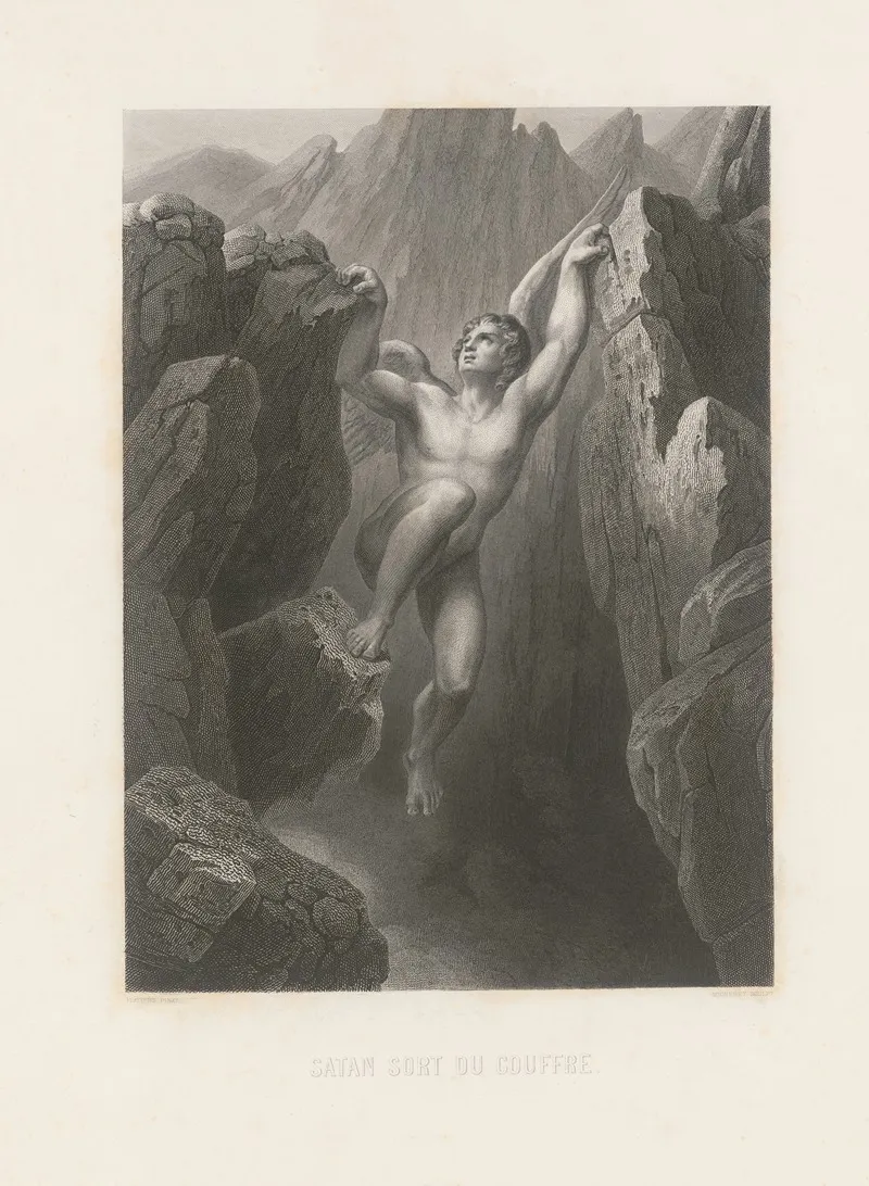 Satan Sort Du Couffre Wall Art by Alphonse de Lamartine - High-Resolution Digital Print