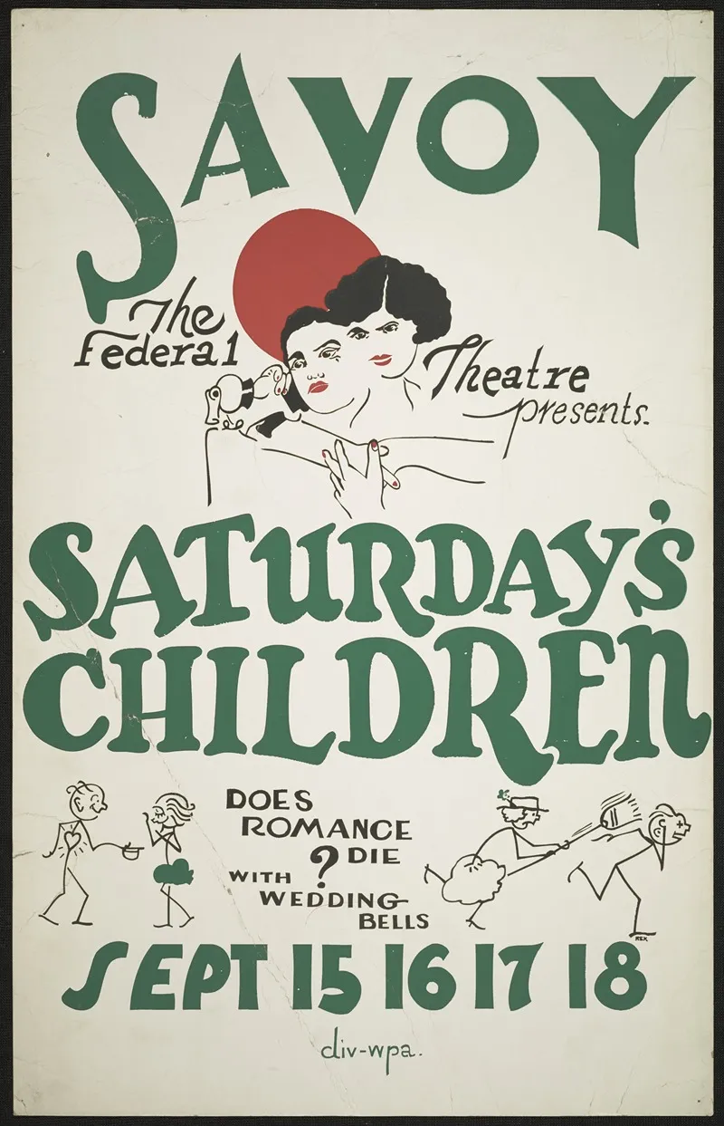 Saturdays Children 2 Wall Art by Anonymous - High-Resolution Digital Print