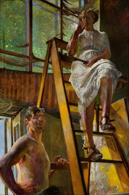 Satyr And A Model