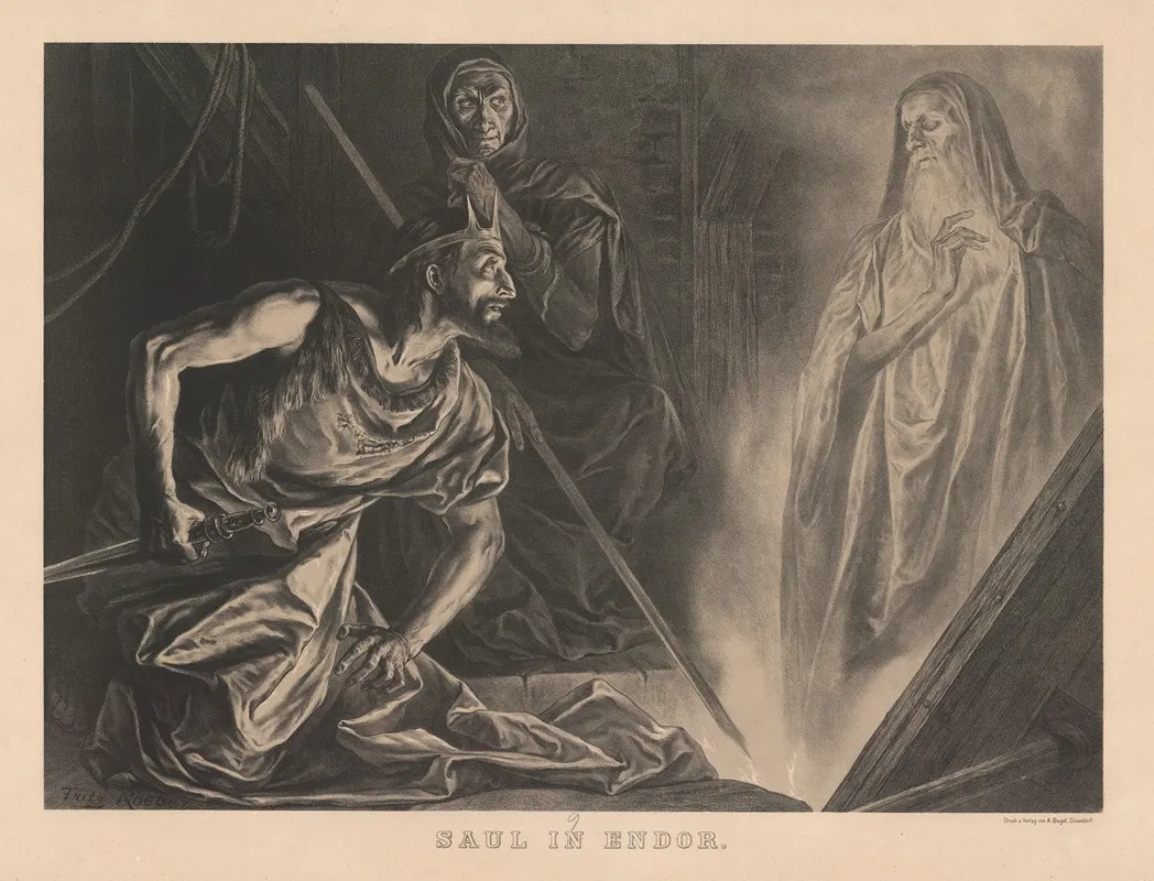 Saul In Endor Wall Art by Fritz Roeber - High-Resolution Digital Print