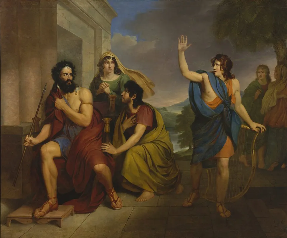 Sauls Anger At David Wall Art by Antoni Brodowski - High-Resolution Digital Print