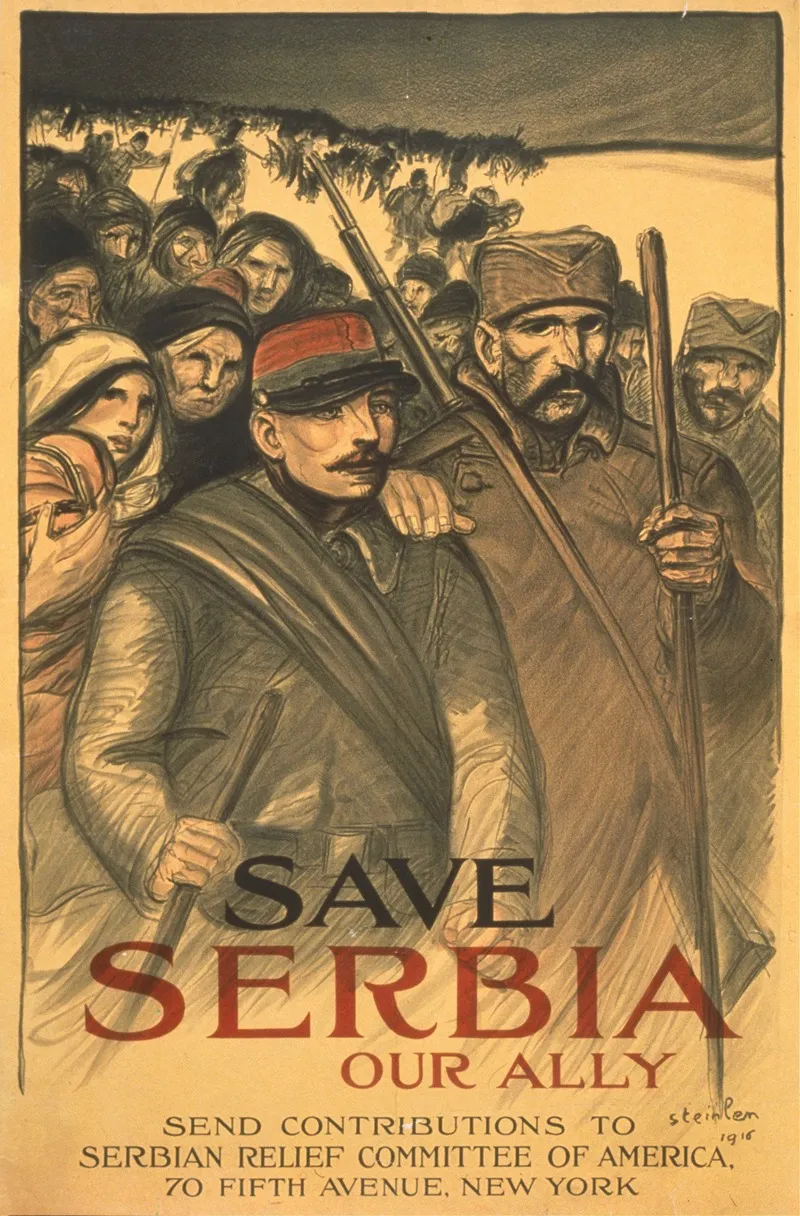 Save Serbia Our Ally Wall Art by Théophile Alexandre Steinlen - Canvas Print
