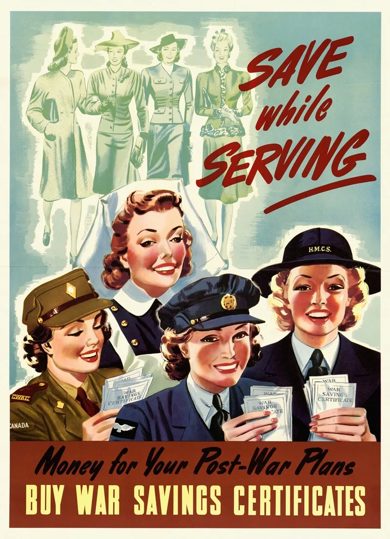 Save While Serving 3 Wall Art by Anonymous - High-Resolution Digital Print