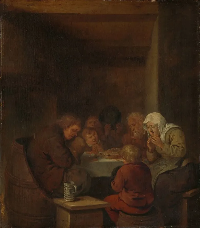 Saying Grace 5 Wall Art by Jan Miense Molenaer - High-Resolution Digital Print