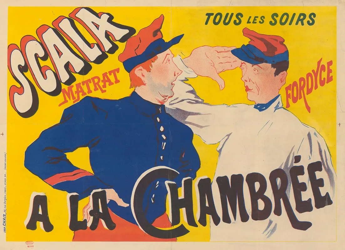 Scala A La Chambree Wall Art by Imp. Chaix - High-Resolution Digital Print
