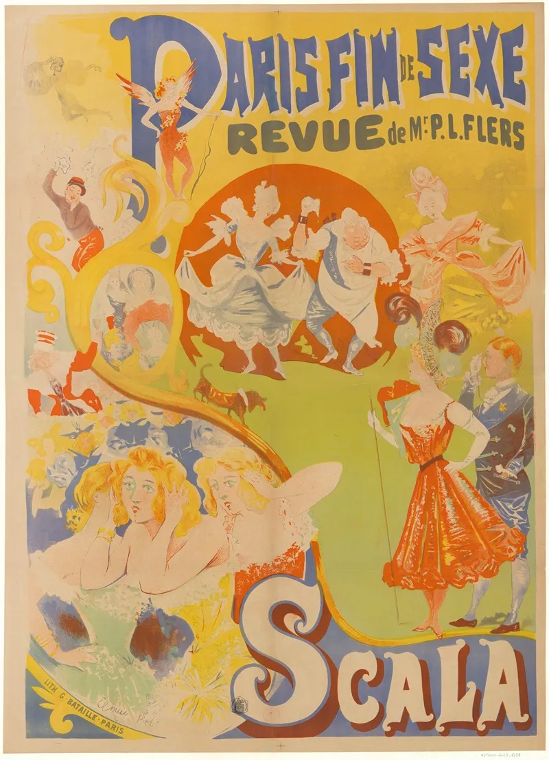 Scala Paris Fin De Sexe Revue De Mr P L Flers Wall Art by Lith. G. Bataille - High-Resolution Digital Print