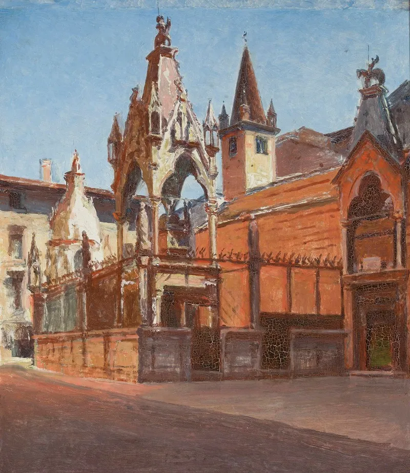 Scaliger Tombs In Verona Wall Art by Aleksander Gierymski - High-Resolution Digital Print