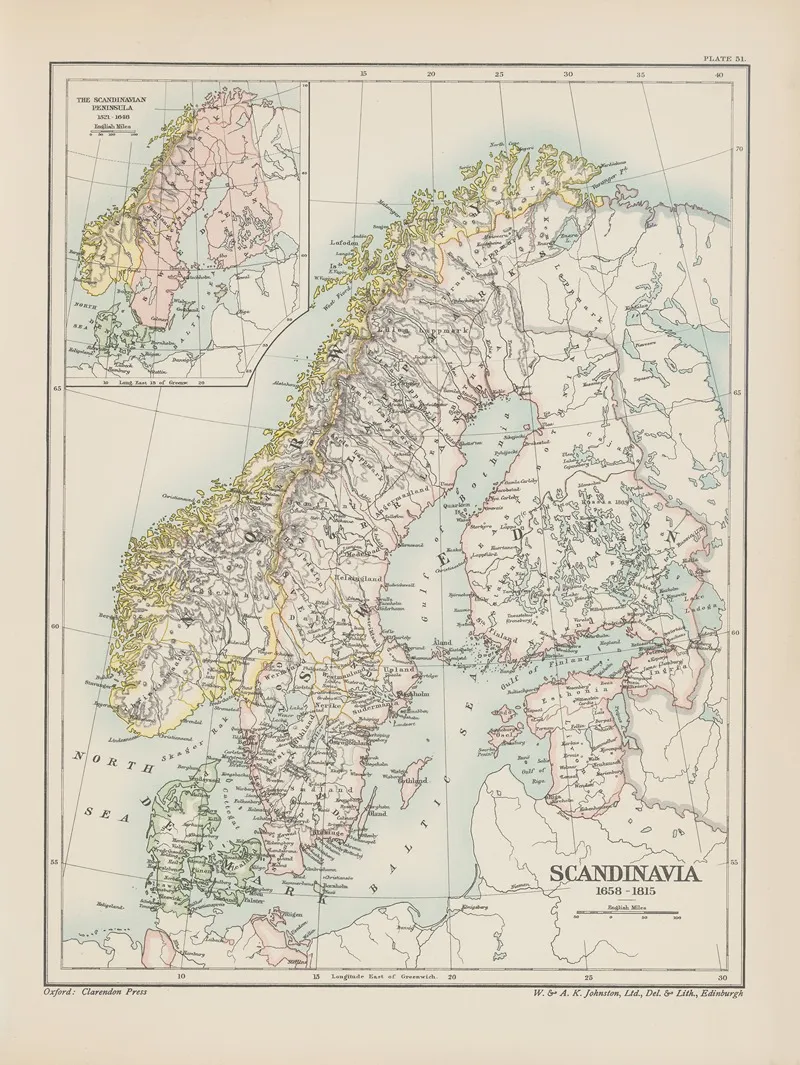 Scandinavia 1658 Wall Art by Reginald Lane Poole - High-Resolution Digital Print