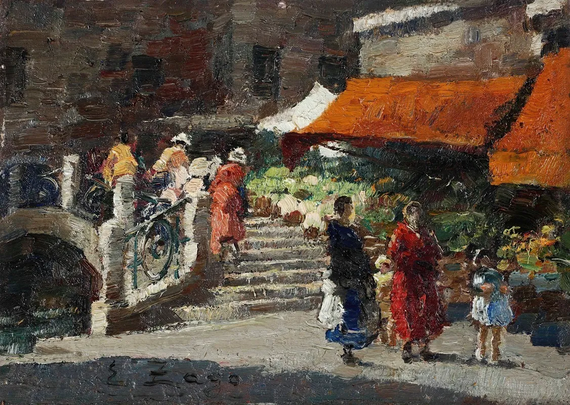 Scena Di Mercato Wall Art by Erma Zago - High-Resolution Digital Print