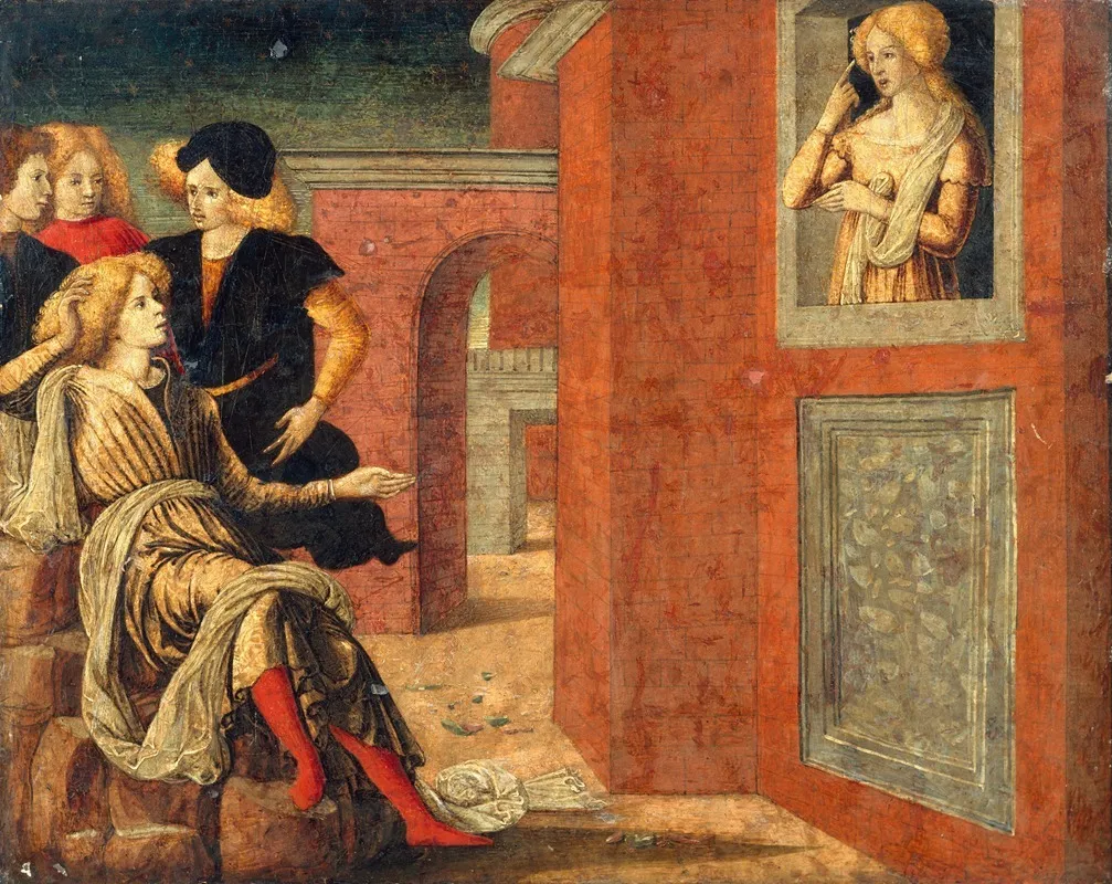 Scene From A Novella Wall Art by Liberale da Verona - High-Resolution Digital Print