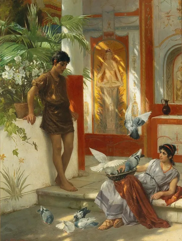 Scene From Ancient Rome Wall Art by Albert Tschautsch - High-Resolution Digital Print