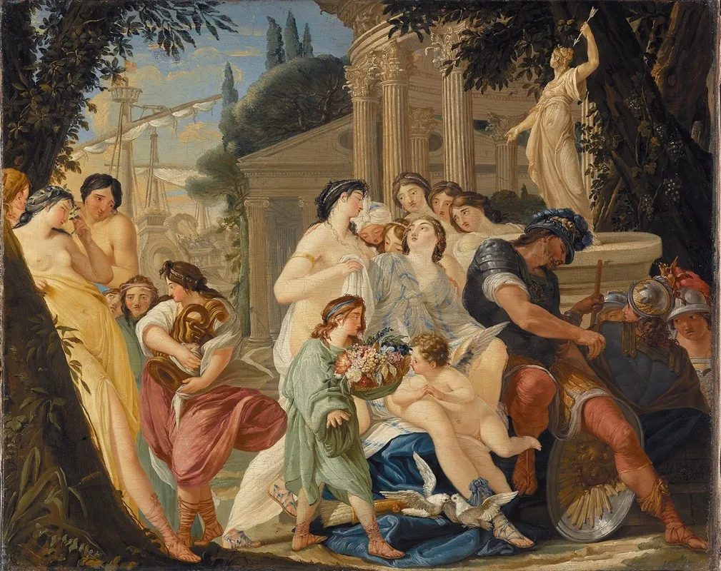 Scene From Antiquity Wall Art by Johan Fredrik Hörling - High-Resolution Digital Print