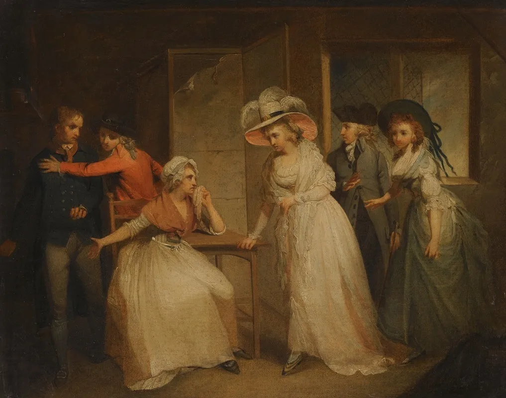 Scene From The Adventures Of David Simple In Search Of A Faithful Friend By Sarah Fielding Wall Art by Henry Singleton - High-Resolution Digital Print