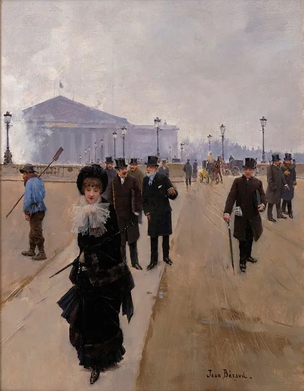 Scene From The Place De La Concorde