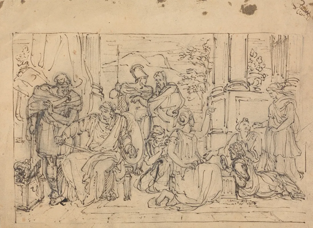 Scene From Timon Of Athens Wall Art by Robert Smirke - High-Resolution Digital Print