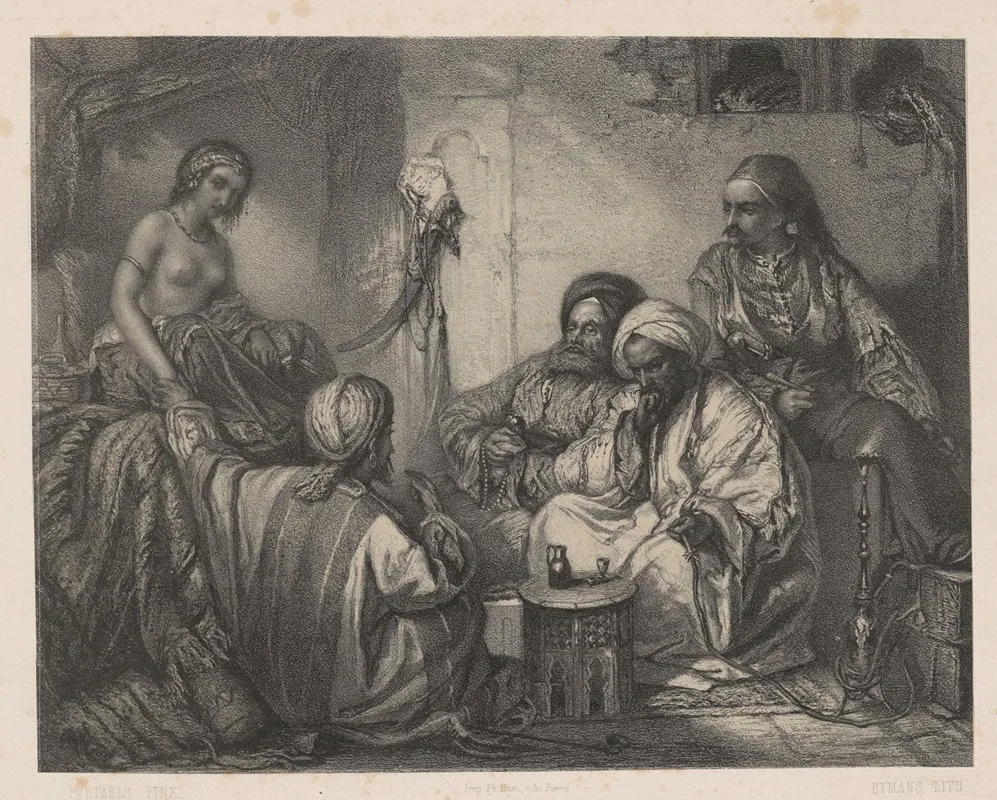 Scene In An Oriental Interior Wall Art by Henri Hymans - High-Resolution Digital Print