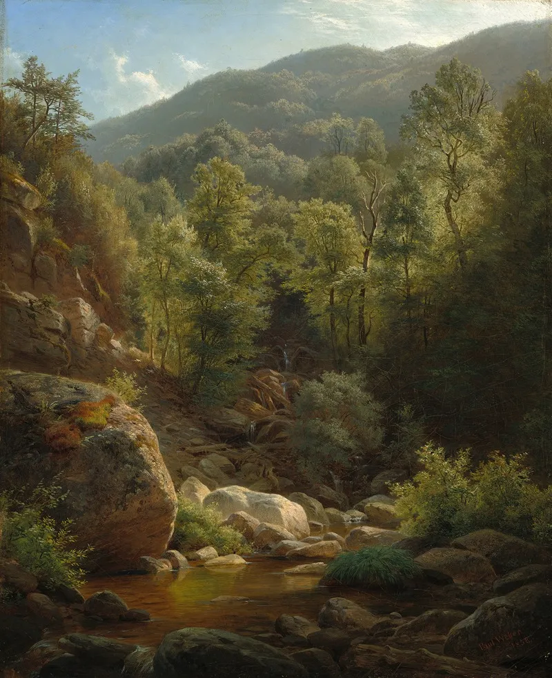 Scene In The Catskills Wall Art by Paul Weber - High-Resolution Digital Print