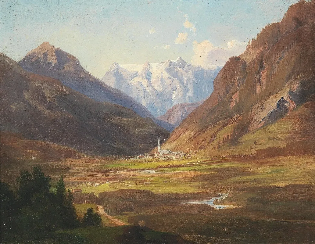 Scene In The Tyrolean Countryside Wall Art by Anna Baar-Plommer - High-Resolution Digital Print