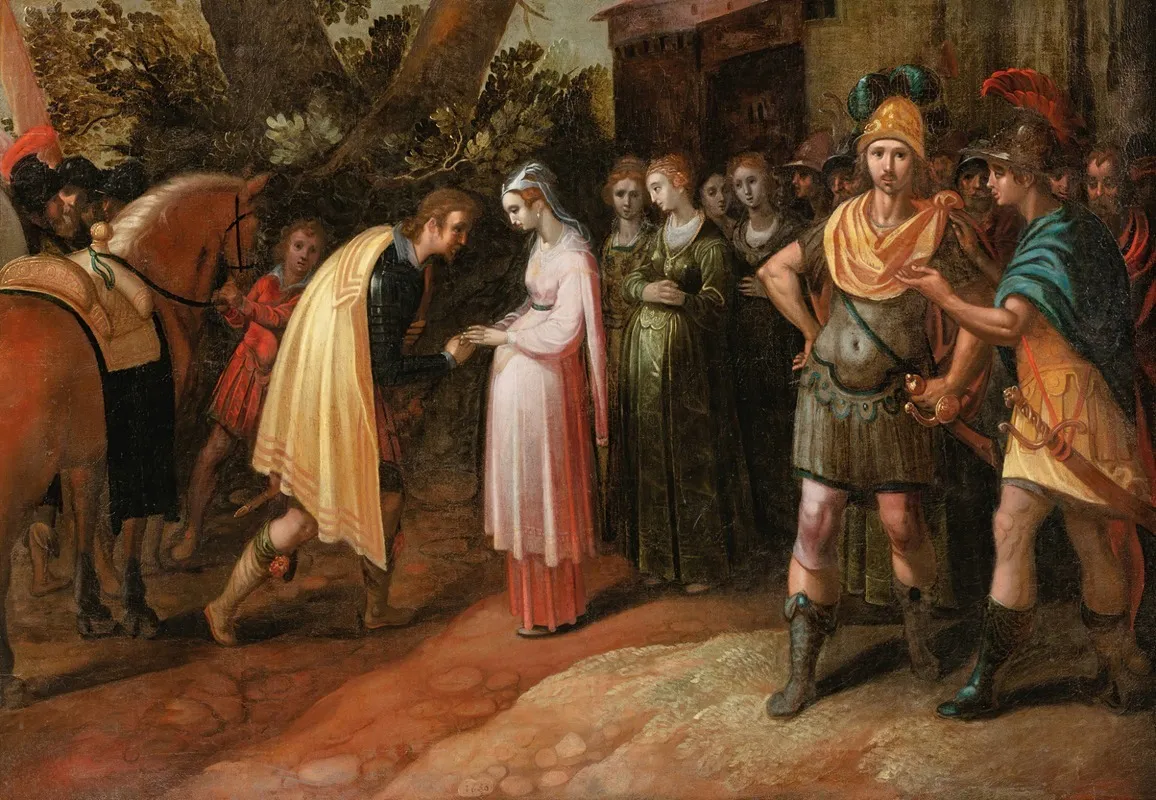 Scene Of Chevalry Wall Art by Nicolas Moillon - High-Resolution Digital Print